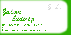 zalan ludvig business card